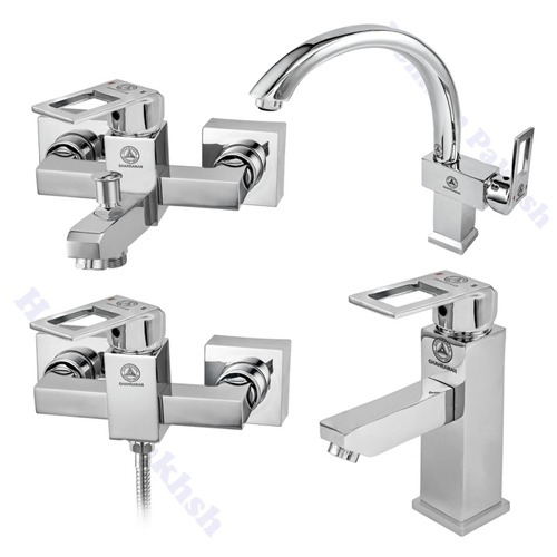 شیرالات قهرمان مدل فلت کروم (Flat Chrome)